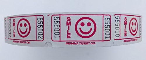 Smile Ticket Roll-2000 bilhete por rolo de Indiana Ticket Co