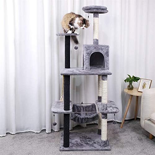 Miwaimao Pet Cat Tree House House Scratcher arranhando pós -escalada Toys de árvore para gatinho de gato