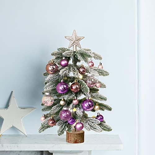 Presentes decorativos de Natal requintados, árvore de Natal artificial pré -iluminação pequena árvore