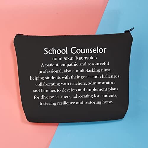 BDPWSS School Conselheiro Makeup Bag Counselor Apreciação Presente Escola Orientador Conselheiro Motivacional