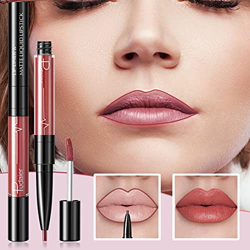 NPKGVia Longo Lipe Lip Lip Forronet à prova d'água Lipe Stick Lip Gloss Liquid Lipstick Lipstick Nonce Cup