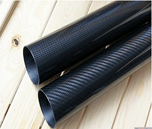 US Whabest 1pcs Tubo de fibra de carbono 3k de alto brilho 46mm od x 44mm ID x 1000 mm de comprimento/tubo/tubo/eixo