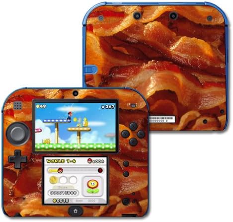 MightySkins Skin Compatível com Nintendo 2DS - Bacon | Tampa protetora, durável e exclusiva do encomendamento