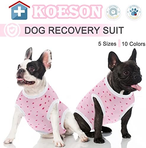 Traje de recuperação de koesson para cães femininas, traje de recuperação de cães após sapa de feridas abdominais