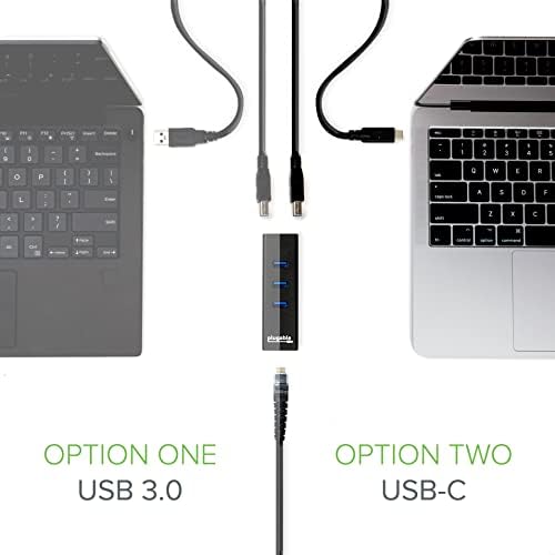 Hub plugable USB com Ethernet, 3 Port USB 3.0 Hub movido de ônibus com gigabit Ethernet compatível com