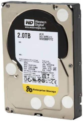 WD RE 2 TB Enterprise Drive rígido: 3,5 polegadas, 7200 rpm, SATA III, 64 MB de cache