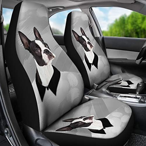 Amazing Boston Terrier Print Car Seat Covers