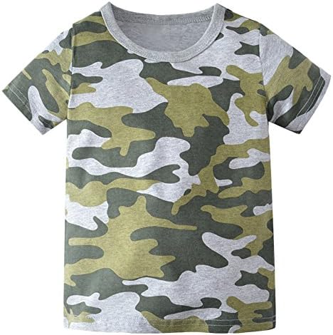 Enfants Chérris Boy Camuflage T-shirt camuflando camisetas de manga curta para meninos 2-7 anos
