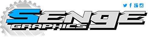 2010-2013 YZ 250 F 4 tempos Merica USA Senge Graphics Complete Kit com Rider I.D. Compatível com