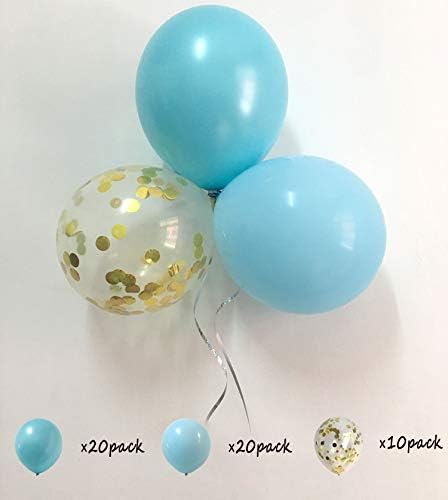 Balões de confetes metálicos de Tsotu Turquoise Balloons para Engajamento Decorações de Partes de Bachelorette