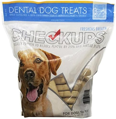 Check-ups- guloseimas para cães dental, 24ct 48 onças. para cães j5