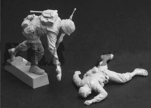 Goodmoel 1/35 Vietnã Soldier Soldier Victory Over Inimy Resin Soldier Model Kit/Kit de Miniatura Soldado sem