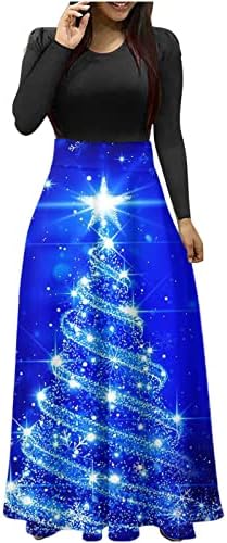 Mulheres vestido maxi vestido de Natal vestidos longos de festa para mulheres elegantes boho manga longa