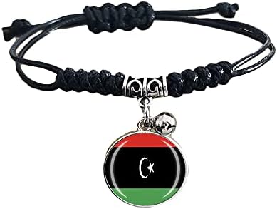 Pulseira trançada da bandeira da Líbia