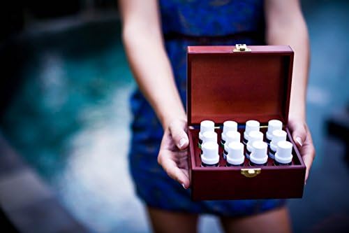 Caixa de madeira mestre aromaterapeuta de doze óleos essenciais puros para aromaterapia - grau terapêutico