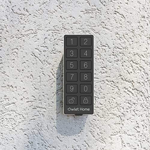 Owlet Home Smart Keypad for Smart Lock, trabalha com Owlet Home Smart Lock, Passcode Desbloqueio, Códigos de convidado