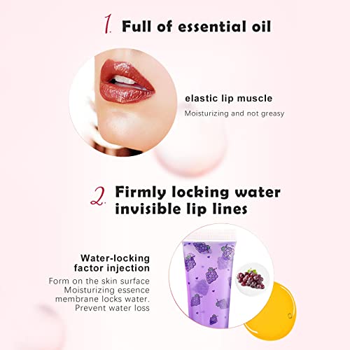 Bálsamo para lábios hidratantes do óleo labial para fêmeas, hidratante Lip Lip Care Lip Oil Batom, presente para mulheres meninas