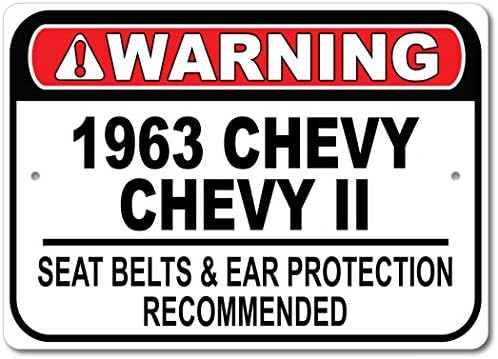 1963 63 Chevy Chevy II Belém do assento Recomendado Sinal rápido do carro, sinal de garagem de
