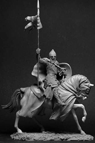 1/32 kit de figura de resina de cavaleiro europeu antigo, miniaturas não pintadas e desmontadas //