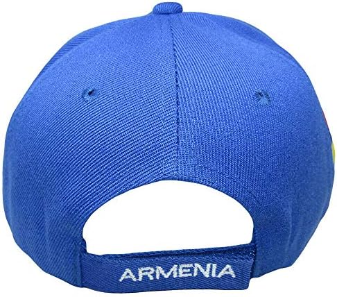 Miami Wholesale Armênia País Royal Azul Branco Crest Patch no lateral bordado touca de chapéu