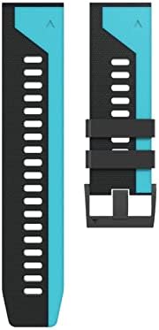EEOMOIK 26 mm RAIXA RELAÇÃO RELAÇÃO REAGEM Strap para Garmin Fenix ​​6x 6 Pro Watch EasyFit Strap Strap para