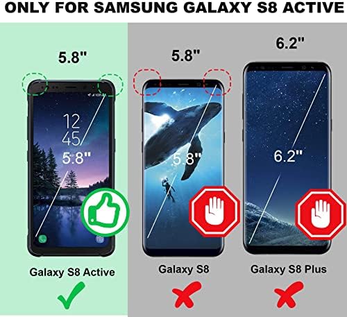 Silverback Galaxy S8 Case ativa limpa com kickstand anel, proteção de choque de choques de choque