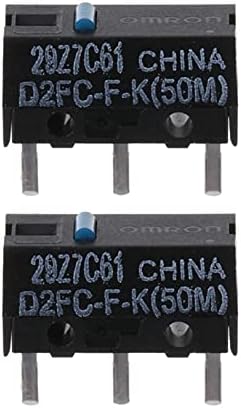 Hikota Micro Switches 2pcs D2FC-F-K Blue Dot Mouse Micro Switch