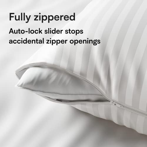 Niagara 4 pacote de protetores de travesseiros com zíper, tamanho padrão, proteção eficaz de