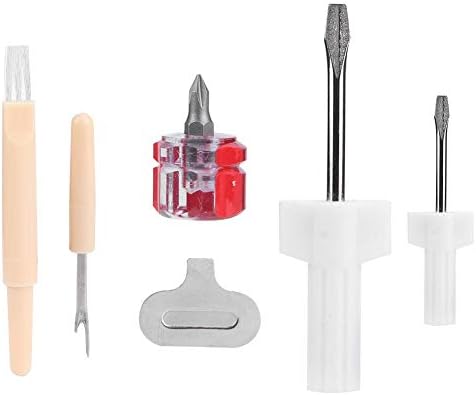 5pcs/conjunto kit de manutenção de máquinas de costura, remoção de fios de fenda Remoção de ferramentas