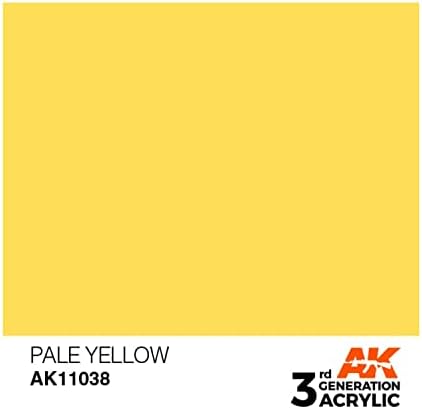 Ak interativo 3rd ger acrílico amarelo pálido 17ml