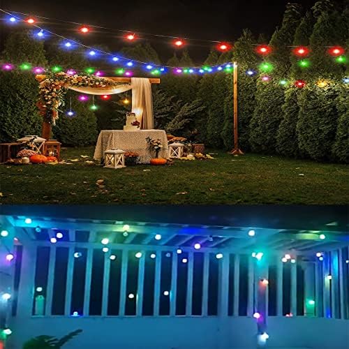 Boste 50 LEDs de decoração do dia dos namorados, luzes RGB de 16 pés para o Dia dos Namorados, 8 modos