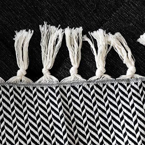 Luxo Boho Throw Blanket Fringe decorativo leve algodão | 40 ”x71” | para a cama cadeira sofá sofá de fazenda