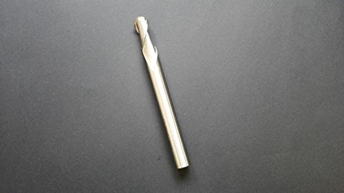 Mills de extremidade do nariz de bola HSS 2 flautas, 8 mm de diâmetro de corte, raio, diâmetro
