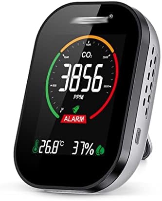 Yasez Multifuncional Tester de qualidade do ar CO2 Medidor de temperatura Medição de medição Dispositivo Monitor