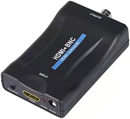 Adaptador de conversor HDMI para BNC - Vídeo Digital HD na caixa de composição do conector coaxial BNC