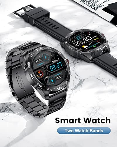 Lige Smart Watches for Android iOS, Bluetooth Calls/Text Lembre/Orador de Voz, rastreador de fitness com monitor