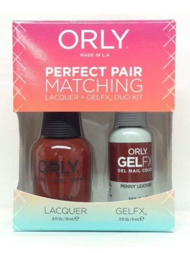 Orly Penny Leather Perfect Par Perfect Combation Lacquer Plus Gelfx Duo Kit, 2 contagem