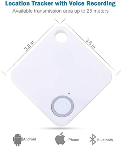 Chave Localizador de Pacote 8 Pacote Bluetooth Smart, localizador de rastreamento GPS de até 80 pés, Android