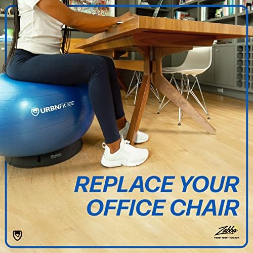 Cadeira de bola de exercício Urbnfit para ioga, suíço, estabilidade e bolas de balanço de escritório