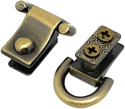 6pcs parafuso rebite D Stud Ring, botões de parafuso para hardware de bolsa de mochila de couro DIY