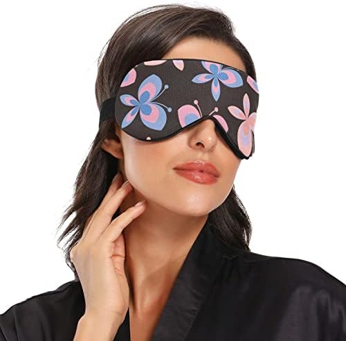Máscara de olho do sono unissex Breast-butterfly-rosa noite máscara de dormir confortável