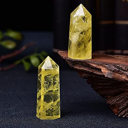 Suweile JJST 1PC Natural Citrine Crystal Point Cura Obelisco