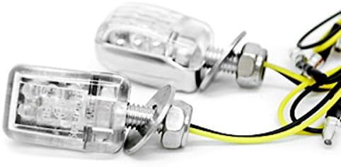 Krator Mini Custom LED Turn Signal Lights Lâmpada Lâmpada Compatível com Kawasaki Vulcan Classic NOMAD SIGNIFICAÇÃO
