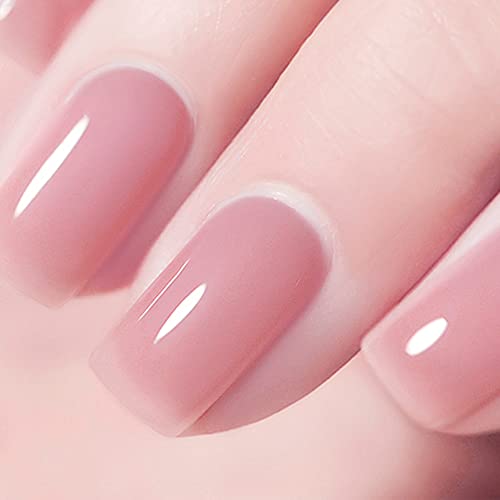 Vishine Jelly Crystal Pink Gel Gel Polish Skin Color Gel Mergulhe o esmalte UV LED Polish Translúcidos