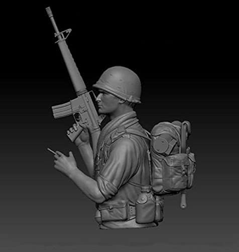 Goodmoel 1/10 Guerra do Vietnã Us Comando Soldier Resina Figura Busto Modelo / Soldado Desmonte e Soldado