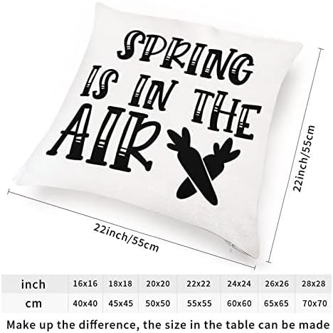 A primavera está no travesseiro de arremesso de ar capas da Páscoa dizendo travesseiros de toque