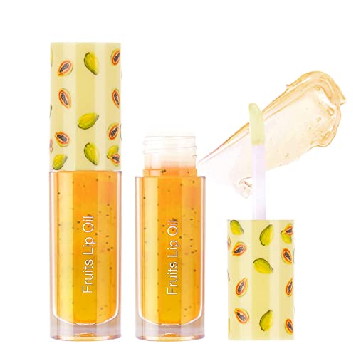 Kits de brilho labial Xiahium para meninas adolescentes séries de frutas fruta lips vidro lábio hidratante