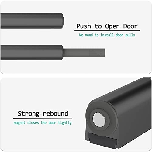 Enconker 8 Pack Push to Open Door Latches, conchas de liga de alumínio resistentes garantem proteção duradoura