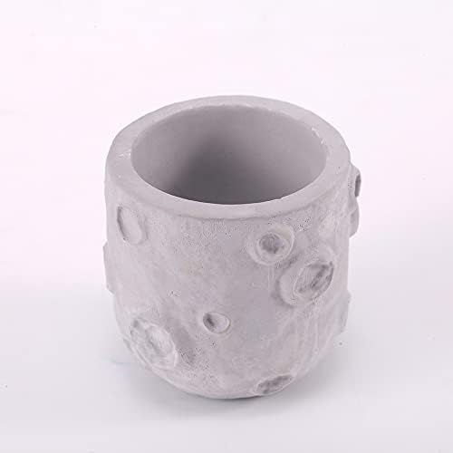 Molde de silicone de concreto para vasos de flores forma planeta forma de silicone plantador de