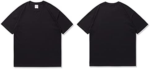 T-shirt de algodão casual de algodão de cor de cor de cor de cor de cor de cor de coloração
